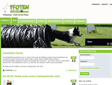 Tablet Screenshot of pfotenpower-ev.de